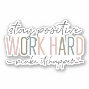 work hard make it happen femanine boss office 