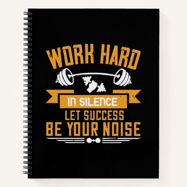 Work hard notebook (Front)