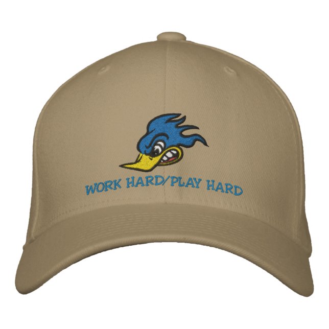 Work Hard/Play Hard Embroidered Hat (Front)