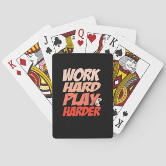 Work Hard Play Hard Essential - Labour Day Playing Cards