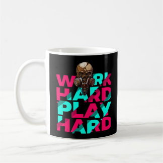 Work Hard Play Hard Skull Motivation Essential Coffee Mug