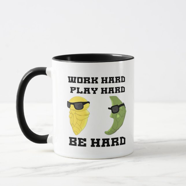 Work Hard, Play So Hard, Be Hard Classic Mug (Left)