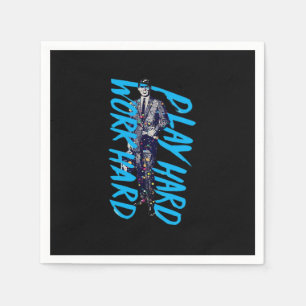 Work Hard Play so Hard Classic Meme Napkin