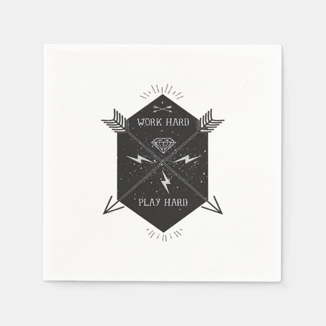 Work Hard Play So Hard Classic Napkin (Front)