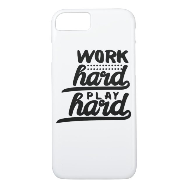 Work Hard Play So Hard Essential Case-Mate iPhone Case (Back)