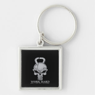 Work Hard Play So Hard For Fitness Freaks Key Ring
