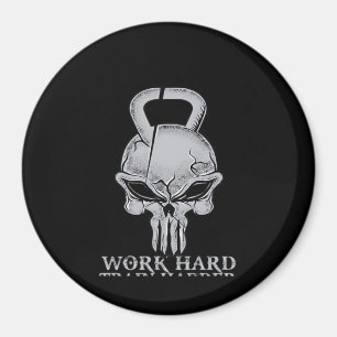 Work Hard Play So Hard For Fitness Freaks Magnet