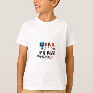 Work Hard Play So Hard Funny Quote Labour Day T-Shirt