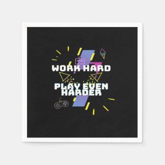 Work Hard, Play So Hard Premium Napkin