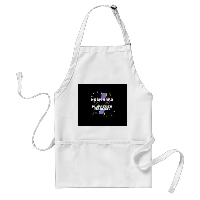 Work Hard, Play So Hard Premium Standard Apron (Front)