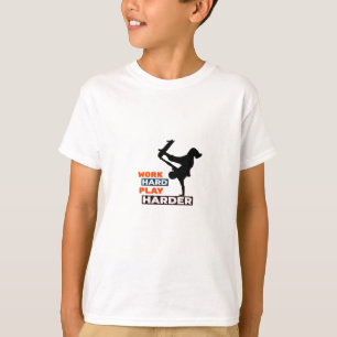 Work Hard Play So Hard Skateboarder Classic T-Shirt