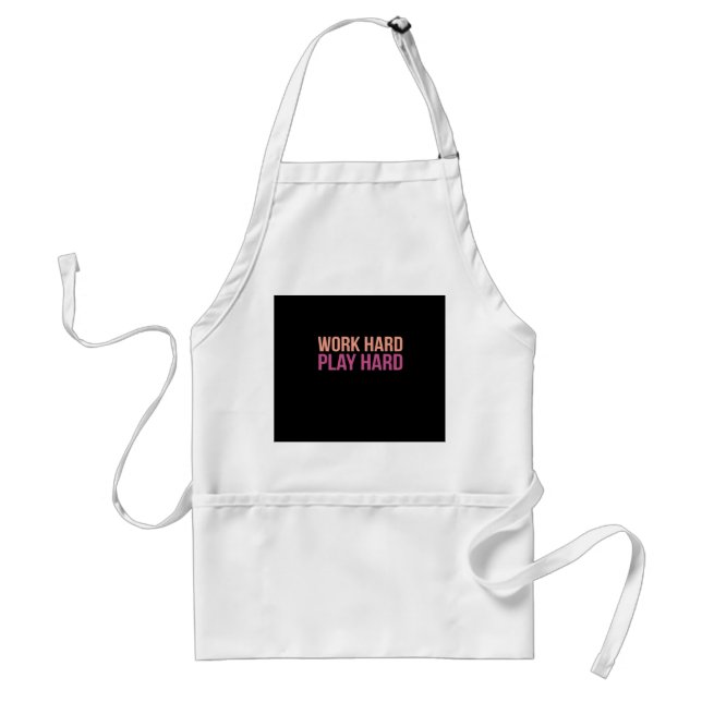 Work Hard Play So Hard Workout - Labour Day Standard Apron (Front)