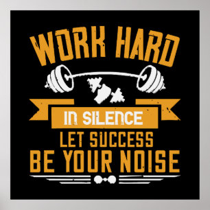 Work hard poster