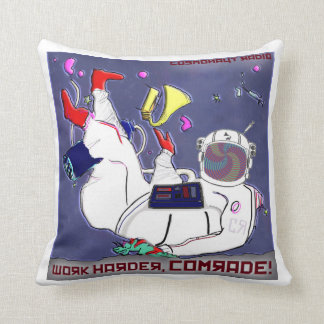 Work Harder, Comrade! Throw Pillow