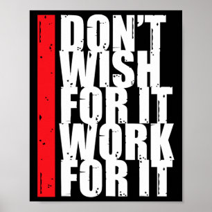 Work Harder Motivation Fitness Gym Entrepreneur In Poster