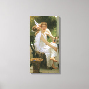Work Interrupted by Bouguereau, Angel Portrait Canvas Print