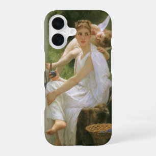 Work Interrupted by Bouguereau, Angel Portrait iPhone 16 Case