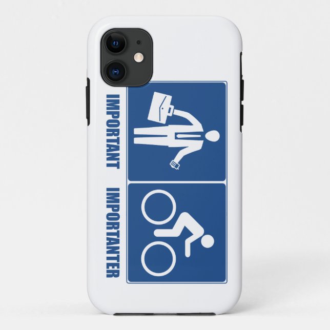 Work Is Important, Cycling Is Importanter Case-Mate iPhone Case (Back)