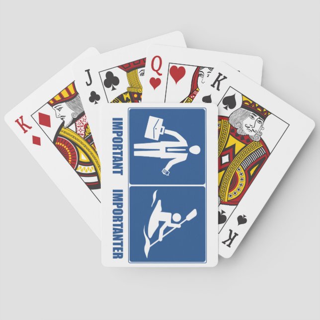 Work Is Important, Kayaking Is Importanter Playing Cards (Back)