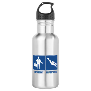 Work Is Important, Scuba Diving Is Importanter 532 Ml Water Bottle