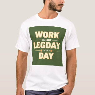 Work is like leg day every day T-Shirt