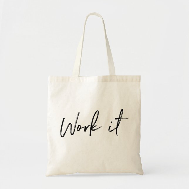 Work It Gym Tote Bag (Front)