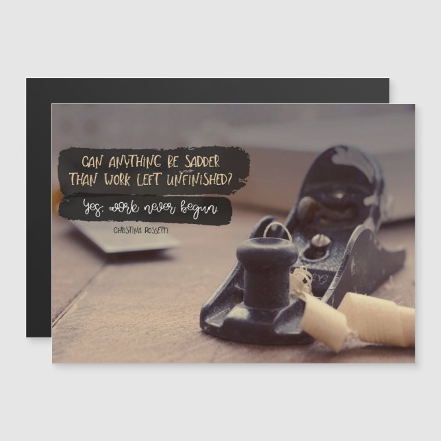 Work Left Unfinished (Front/Back)