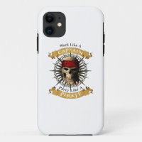 Work Like A Captain Party Like A Pirate Skull Joll
