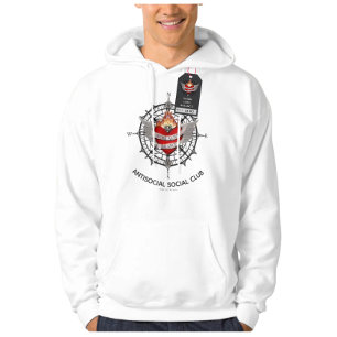 Work Love Balance Antisocial club Hoodie