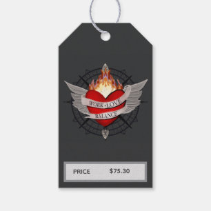 Work Love Balance Compass Price Gift Tags