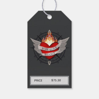 Work Love Balance Compass Price Gift Tags