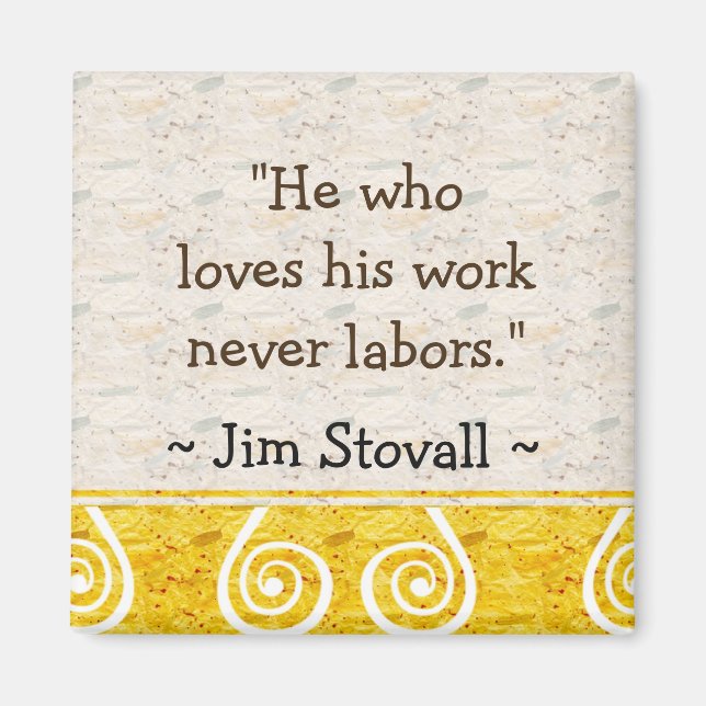 Work motivation - Inspirational Magnet (Front)