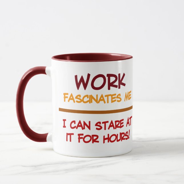 Work mugs - choose style & colour (Left)