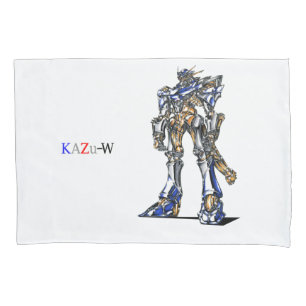 Work No. 00009 "Robot with Organic Details" Pillow Pillowcase