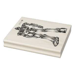 Work Number 00001 "Burning! ! ELECTRIC STOVE" Rubber Stamp