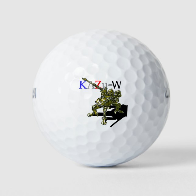 Work number 00013 'Quadruped Walking Cannon Machin Golf Balls (Front)