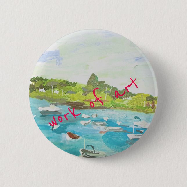 Work of Art 6 Cm Round Badge (Front)
