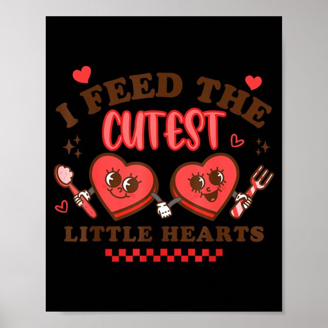 Work Of Heart School Lunch Lady Cafeteria Worker V Poster (Front)