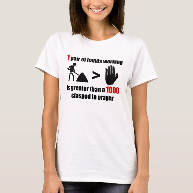 Work > Prayer - Womens T-Shirt (Front)