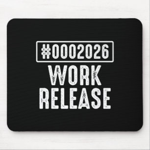 Work Release 2026 Funny Coding Engineer Retirement Mouse Mat