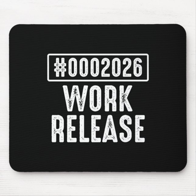 Work Release 2026 Funny Coding Engineer Retirement Mouse Mat (Front)