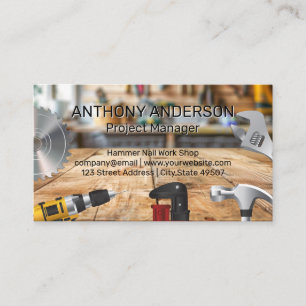 Work Shop   Hand Tools Business Card