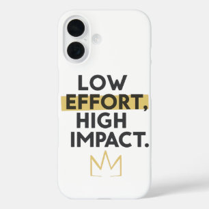Work Smart Not Hard Modern Typography iPhone 16 Case