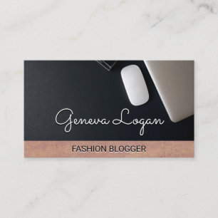 Work Space Black Background   Texture Business Card