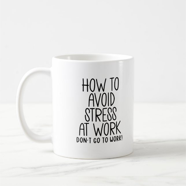 Work Stress Relief  Coffee Mug (Left)