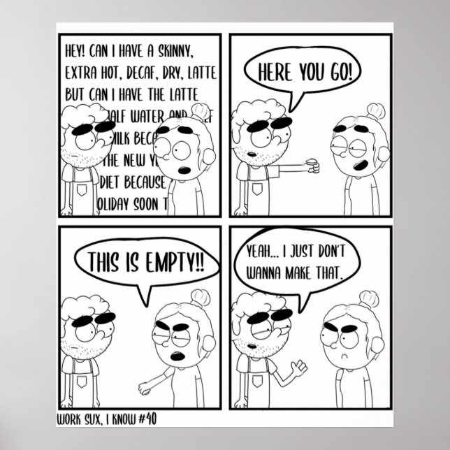 Work Sux 40 Poster (Front)