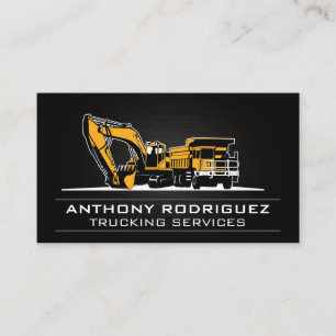 Work Vehicles   Drivers   Construction Business Card