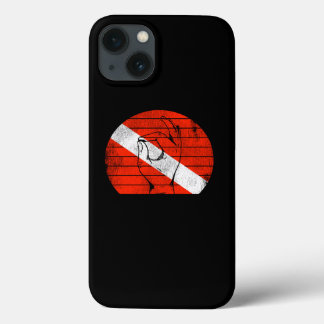 Work Well Under Pressure Scuba Diving Diver Down F iPhone 13 Case