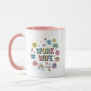 Work Wife Mug, Work Bestie Mug, Work Best Friend Mug