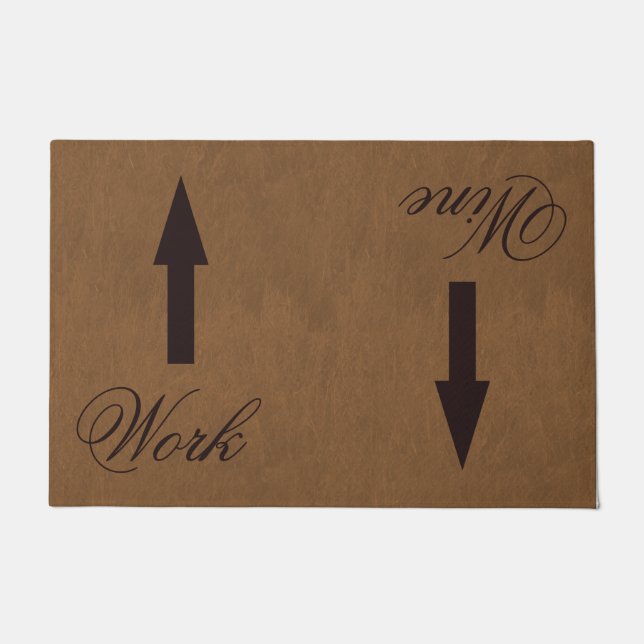 Work | Wine Customisable Doormat (Front)